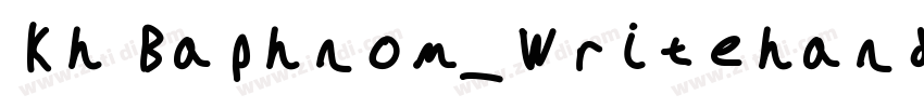 Kh Baphnom_Writehand字体转换
